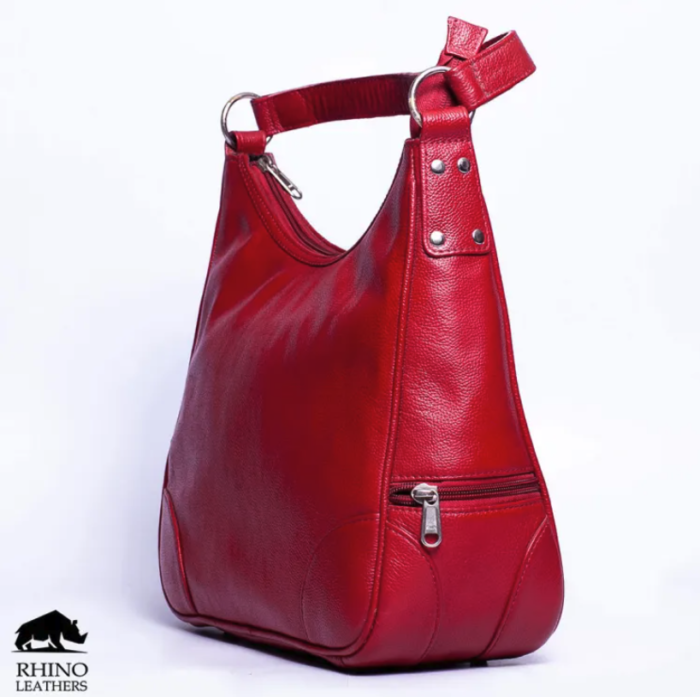 Rhino Leather Hobo Bag for Women - Image 2