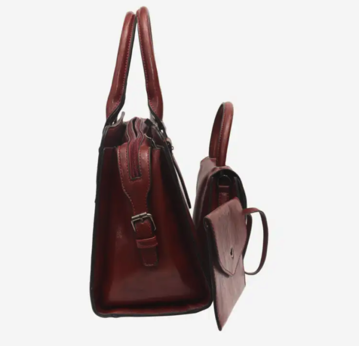 Dark Brown Keira Mila Bay Genuine Leather Bag Set For Women - Image 2